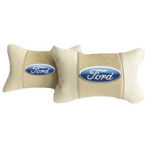 Beige cuscini per auto di lusso in Alcantara e pelle – Ford