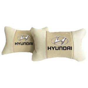 Beige cuscini per auto di lusso in Alcantara e pelle – Hyundai