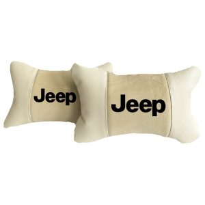 Beige cuscini per auto di lusso in Alcantara e pelle – Jeep