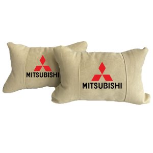 Beige cuscini per auto di lusso in Alcantara – Mitsubishi