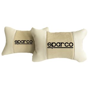 Beige cuscini per auto di lusso in Alcantara e pelle – Sparco