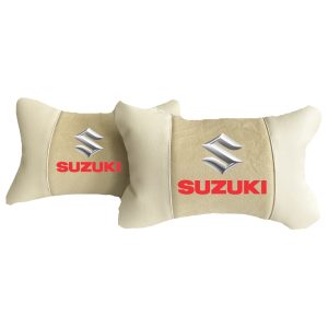 Beige cuscini per auto di lusso in Alcantara e pelle – Suzuki