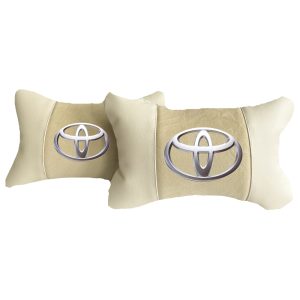 Beige cuscini per auto di lusso in Alcantara e pelle – Toyota