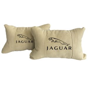 Beige cuscini per auto di lusso in Alcantara – Jaguar