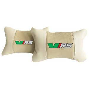 Beige cuscini per auto di lusso in Alcantara e pelle – VRS